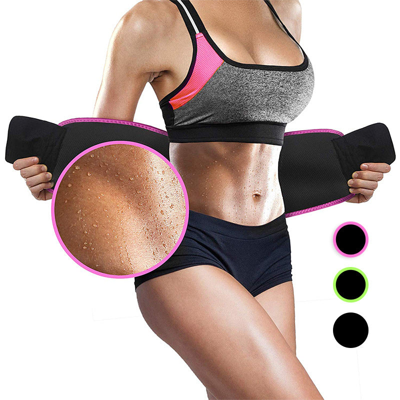 Waist Trimmer Belt Body Shaper Abdominal Weight Loss Trainer Fat Burning Sweat Wrap For Men & Women - Impact Core Fitness