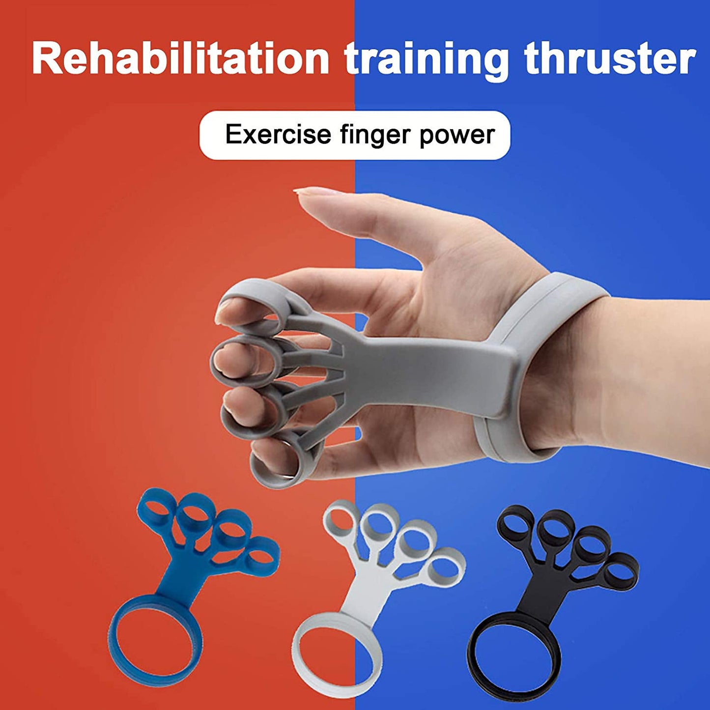 Silicone Finger Stretcher Hand Grip Strength Trainer Arthritis Grip Device - Impact Core Fitness