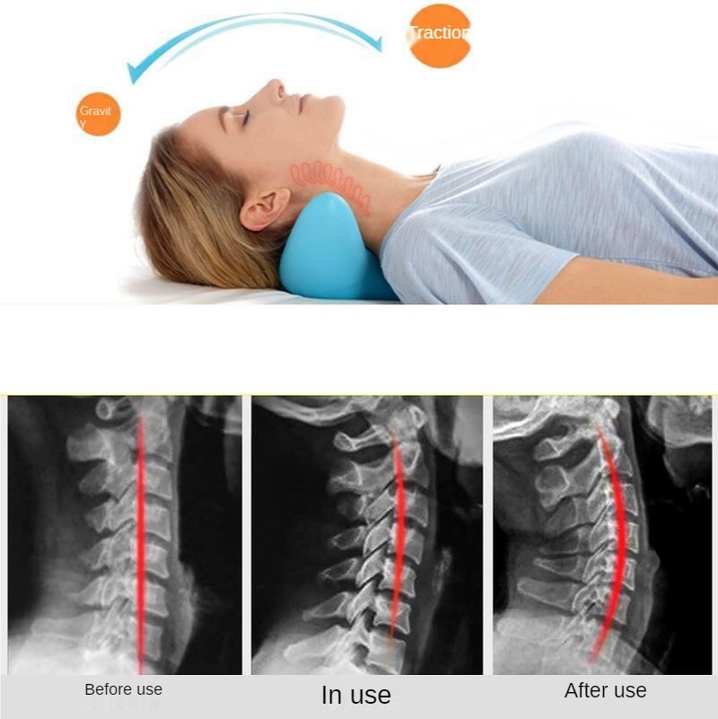 Cervical Spine Massage Pillow Gravity Acupressure Neck Massager Orthopedic Shoulder Relaxer & Traction Corrector - Impact Core Fitness