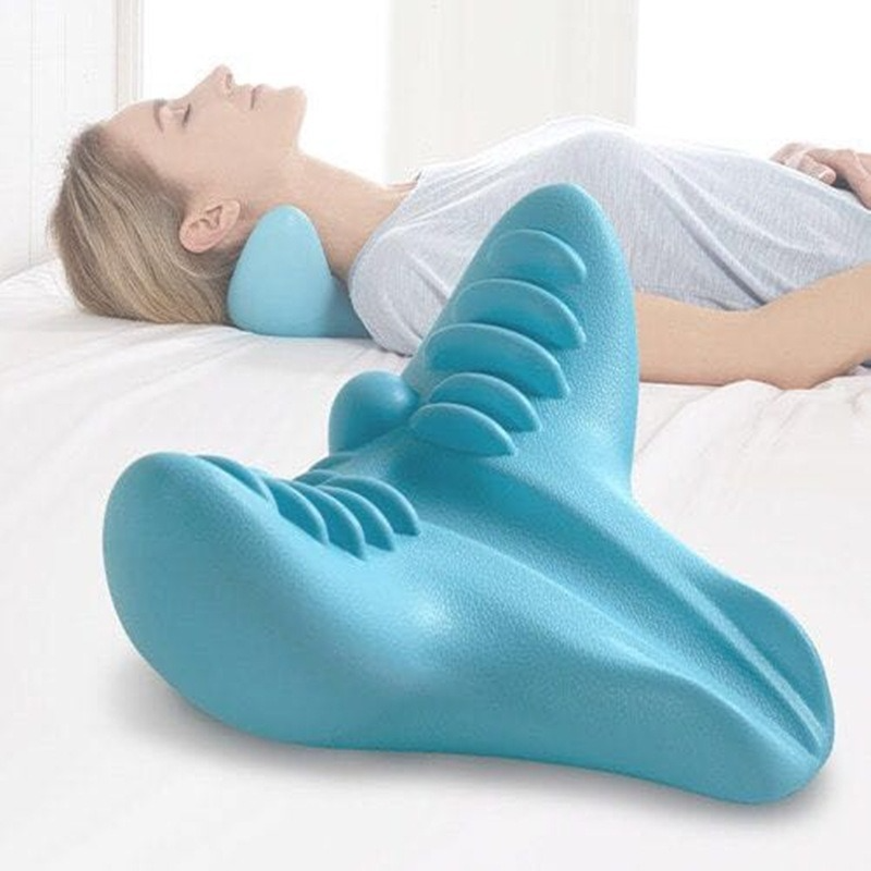 Cervical Spine Massage Pillow Gravity Acupressure Neck Massager Orthopedic Shoulder Relaxer & Traction Corrector - Impact Core Fitness